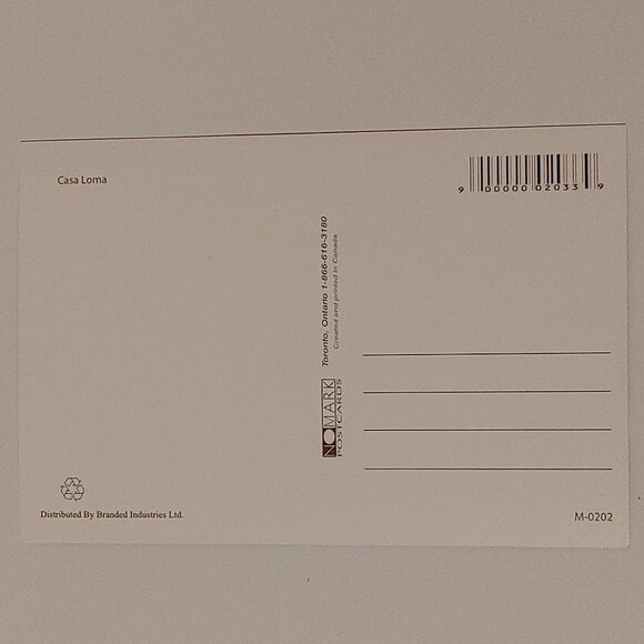 VINTAGE Casa Loma TORONTO Postcard Post Card Lovely Gardens of TO CASTLE - Picture 2 of 2